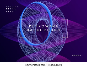 Abstract music. Dynamic fluid shape and line. Futuristic show invitation design. Abstract music flyer. Techno dj party. Electro dance event. Electronic trance sound. Club poster.
