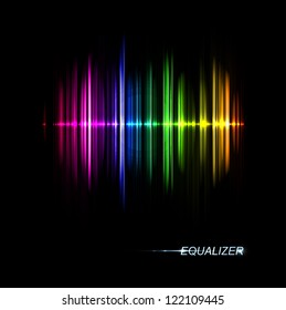 Abstract music equalizer. Eps 10
