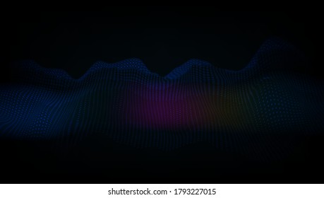 Abstract Music Equalizer Sound Waves Background. EPS10 Vector