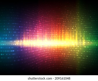 Abstract music equalizer. Vector illustration.