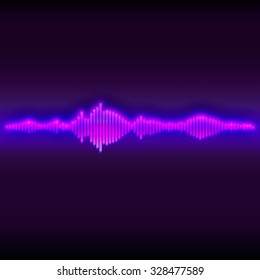 Abstract Music Equalizer. Vector Illustration.