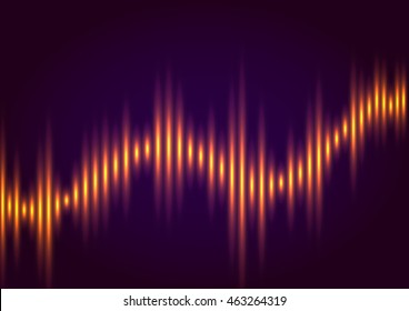 Abstract music equalizer, wave style vector background