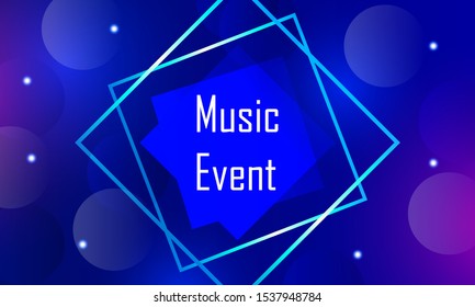Abstract Music Event Banner background 