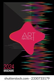 Abstract Music festival futuristic colorful elements, geometric shapes background, banner Summer Holiday card vector illustration template.