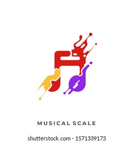 Abstract music Illustration Vector Design Template. Suitable for Creative Industry, Multimedia, entertainment, Educations, Shop, and any related business