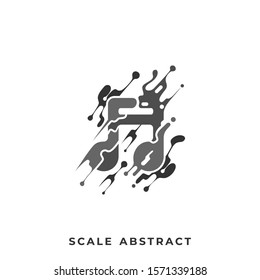 Abstract music Illustration Vector Design Template. Suitable for Creative Industry, Multimedia, entertainment, Educations, Shop, and any related business