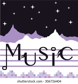 Abstract Music Image Art vector