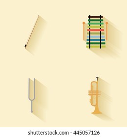 Abstract music instruments