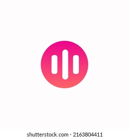  Abstract music logo icon vector design