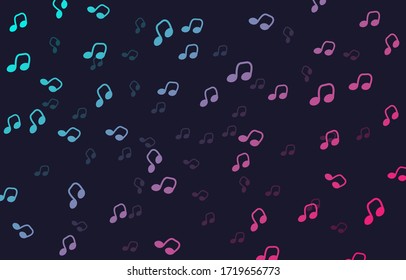 Antecedentes de notas musicales abstractas. Vector