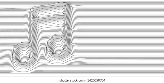 Abstract Music notes for music background design use, vector illustration