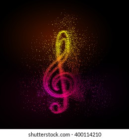 abstract music notes design for music background
