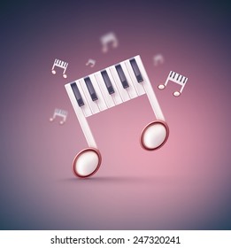 Abstract music notes, eps 10