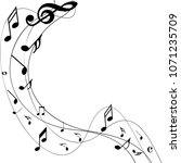 Abstract music notes on line wave background. Black G-clef and music notes isolated vector illustration Can be adapt to Brochure, Annual Report, Magazine, Poster, Corporate Presentation.