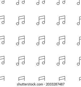 Abstract music notes seamless pattern background vector illustration for your design. Ornament can be used for gift wrapping paper, pattern fills, web page background, surface textures and fabrics.