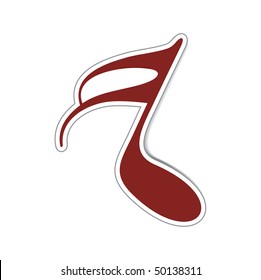 Abstract music notes used in your project, vector illustration
