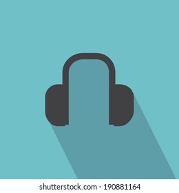 abstract music object on a blue background