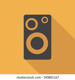 abstract music object on a yellow background