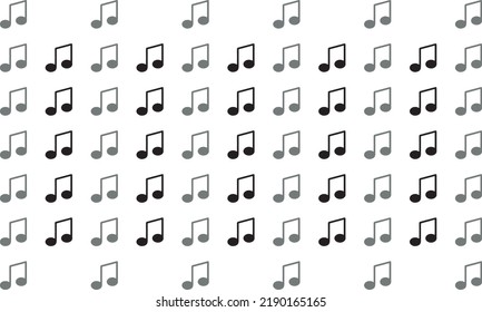 Abstract music pattern background vector, music background vector