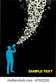 Abstract music pipe