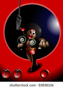 Abstract music recording art