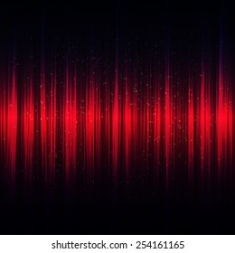 Abstract music red equalizer. Vector illustration.