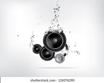 Abstract music retro grunge background