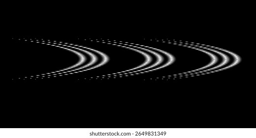 Abstract music round frame. Circular equalizer with sound waves patterns isolated on black background. Border musician logo template.