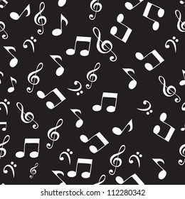 Abstract music seamless pattern background vector illustration for your design