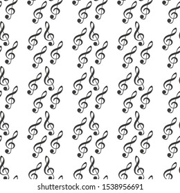 Abstract music seamless pattern background vector illustration for your design