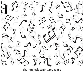 Abstract music seamless pattern background vector illustration for your design