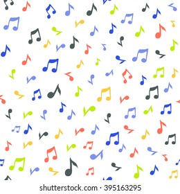 Abstract music seamless pattern background vector illustration for your design. Vector seamless pattern.