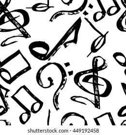 Abstract music seamless pattern background vector illustration for your design