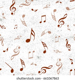 Abstract music seamless pattern background vector illustration for your design