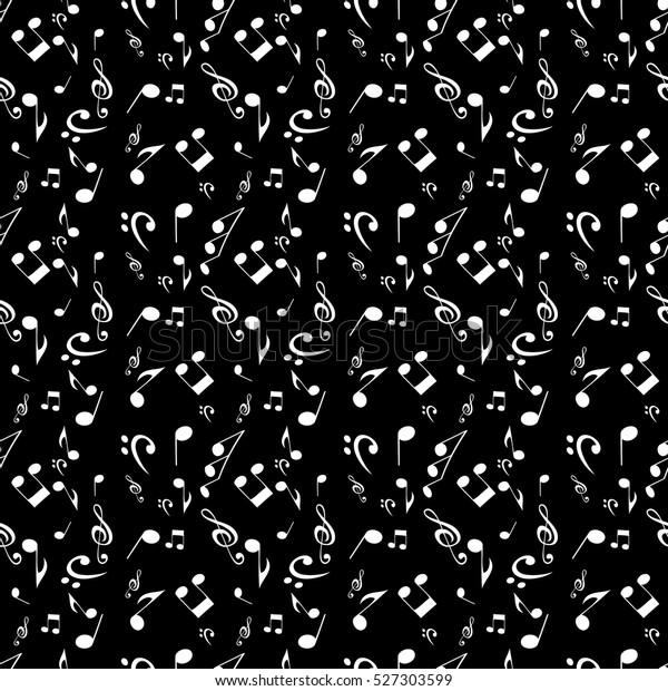 Abstract Music Seamless Pattern Background Vector Stock Vector (Royalty ...