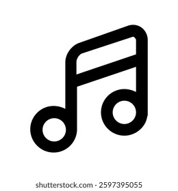 abstract music Shape line icon 