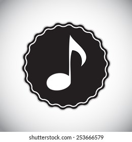 Abstract Music Sign Vector Illustration for Your Design