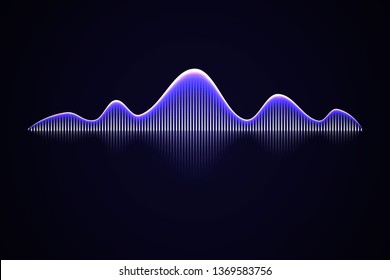 Abstract music sound wave, Audio voice background