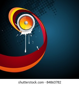 abstract music style background design