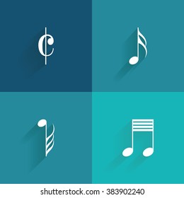 Abstract Music symbol