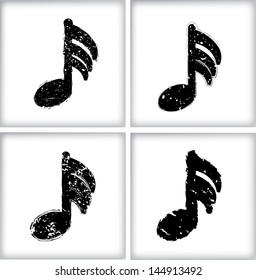 Abstract music symbols
