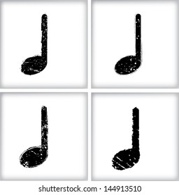 Abstract music symbols