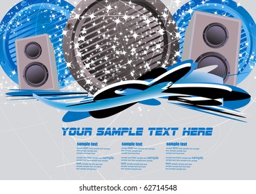 Abstract Music Vector Background