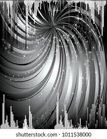 abstract music volume equalizer infinity computer technology concept business background