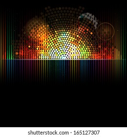abstract music volume equalizer infinity computer  technology concept business background