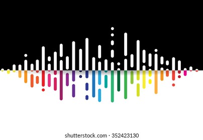 abstract music volume equalizer infinity computer  technology concept business background