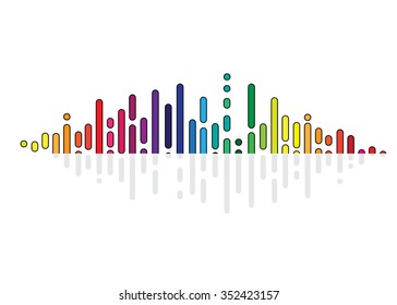 abstract music volume equalizer infinity computer  technology concept business background
