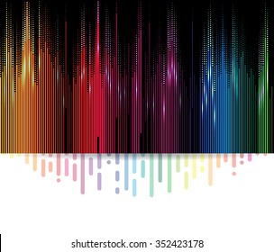 abstract music volume equalizer infinity computer  technology concept business background