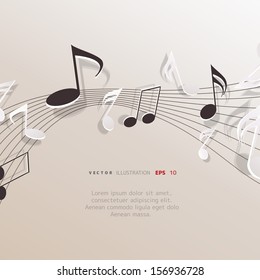 Abstract musical background