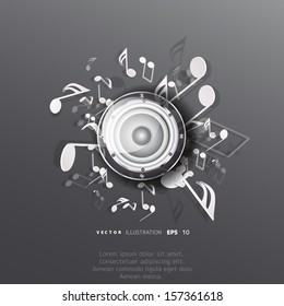 Abstract musical background
